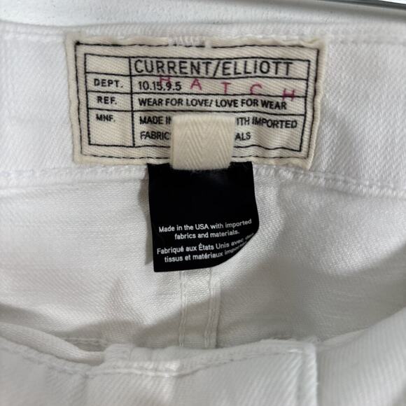 Current Elliot x Hatch Denim Jean 26 White Skinny Stiletto Sugar Maternity - Picture 7 of 9